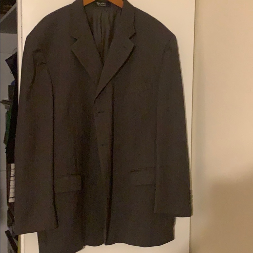 Men’s pinstripe suit jacket